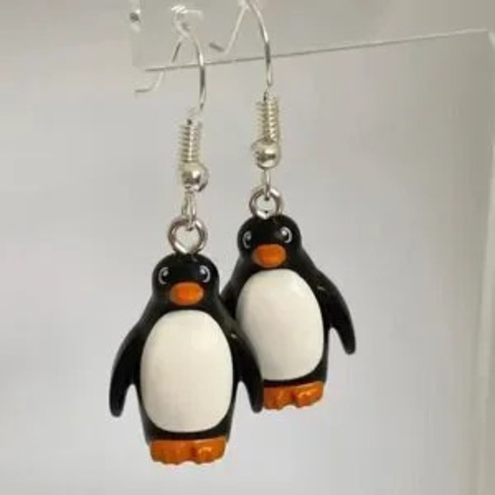 Cute?Penguin Dangle Earrings Animal Print Earrings
